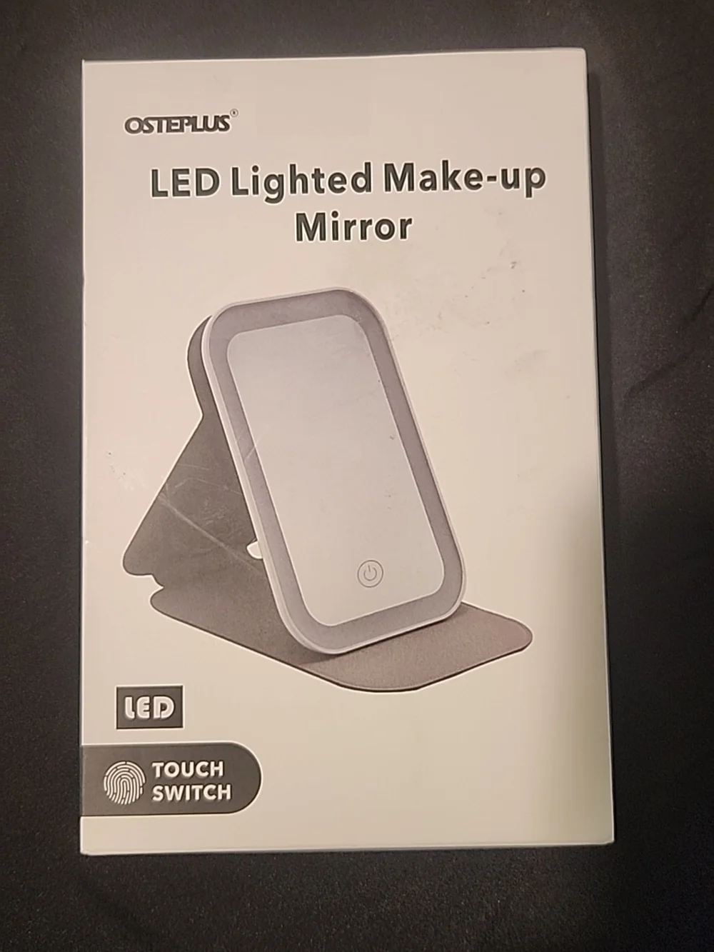 LED Lighted Make-up Mirror - Gray